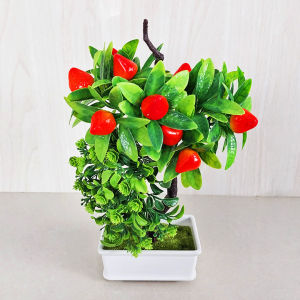 Unico PBP84 Tanaman Hias Buatan Pot Bunga Buah Mini Artificial Fruits Plant Ornamen Hiasan Dekorasi Ruangan Meja Rumah Outdoor Indoor COD