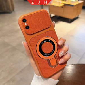 Suitable For IPhone X XS MAX Phone Case New With Magnetic Suction U Shield Folding Bracket And Shockproof Large Frame Casing