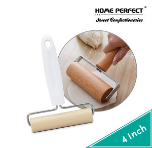 HOME PERFECT 4 Inch T-Shape Pastry RollerDough Rolling PinsHandheld Baking Stick RollerKayu PenggelekWY-9865