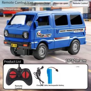 Mini Cargo Van Simulation Toy Car Dual Opening Doors Drift Van Model for Boys Kids Pretend Play