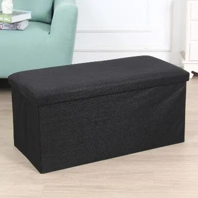 Ottoman Storage Stool Foldable Sofa With Storage Box Leather Storage Benches Chair Box Organizer Footrest Seat