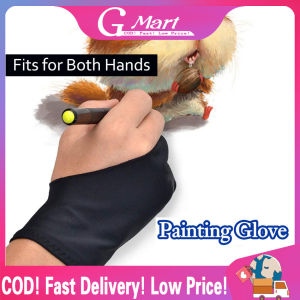 Only 99 Two Finger Anti-fouling Glove for Artist Drawing & Pen Graphic Tablet Pad Household Gloves Right Left Hand Black Glove Free Size