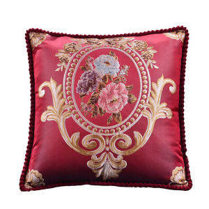 Luxury European Jacquard Embroidery Cushion Cover Soft Throw Pillow Case For Sofa Bedroom Home Decor