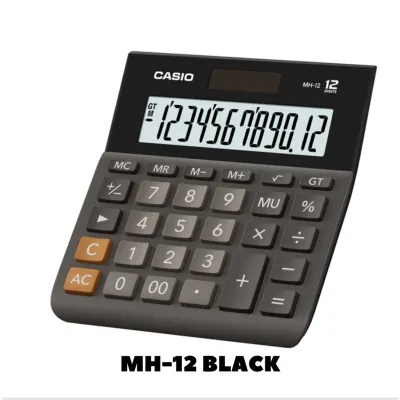 Casio Wide Series Calculator MH-12 Black