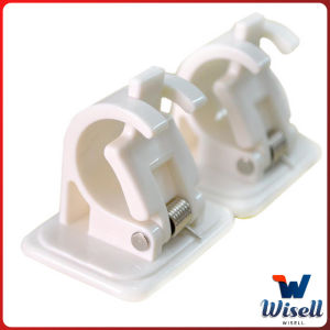 W.EL ตะขอยึดราวม่าน คลิปยึดราวม่าน ไม่ต้องเจาะผนัง สำหรับห้องครัว 1แพ้ค 2 ชิ้น 2pcs curtain rod holder