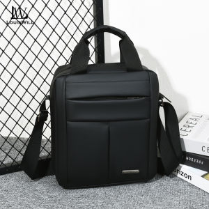 LouisWill Men Bag Fashion Shoulder Bag Waterproof Multi-Compartment Large Capacity Business Bag Briefcase Multi-Functional Casual Cross Body Bag Street Handbag