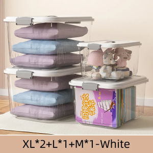 Multiple Sizes Transparent Organiser Storage Box Plastic Storage Boxes & Bins Clear Plastic Box-KC104