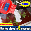 VILOSI Drainage Clogged Remover 600g Powerful Clog Remover Pipe dredging agent Toilet, Sink and Drain Declogger Solution, Dissolves Grease, Hair, Oil, Organic Wastes and Food Residue. Multipurpose Clog Remover for Pipes. 