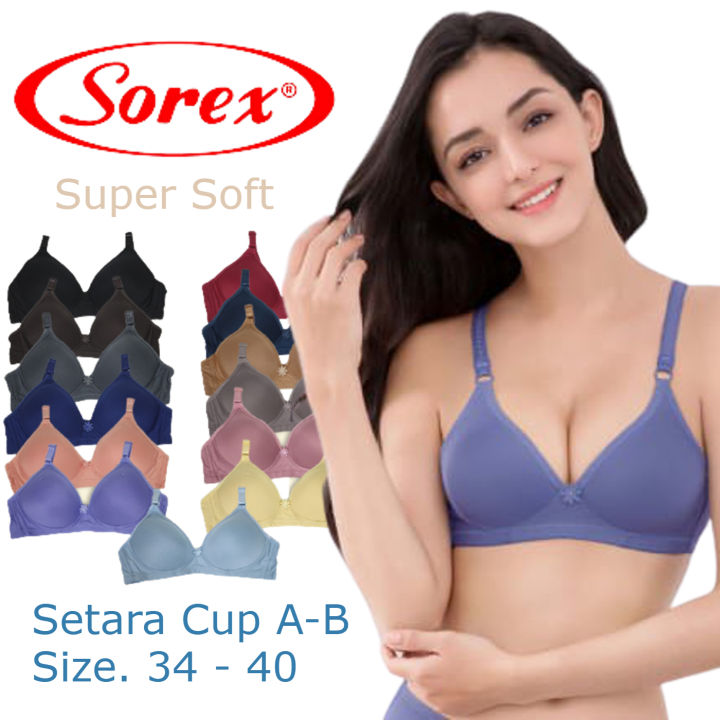 SOREX Bra 17238 BH Sorex Super Soft Polos Tanpa Kawat Busa Tipis