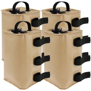 Ecily 4/8 chiếc túi trọng lượng nước mái che di động trọng lượng nước Lều 88lbs có dây buộc cài đặt nhanh Trọng lượng chân mái hiên