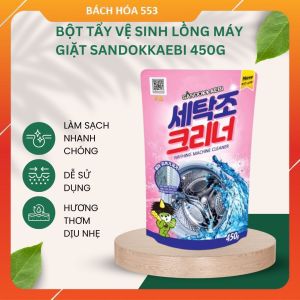 Gói Bột Tẩy Vệ Sinh Lồng Máy Giặt Sandokkaebi Hàn Quốc 450G