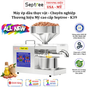 Máy ép dầu thực vật chuyên nghiệp nâng cấp hoàn toàn dùng trong gia đình kinh doanh nhà hàng khách sạn. Thương hiệu Mỹ cao cấp Septree - K39