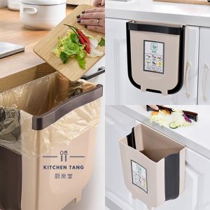 Foldable Trash Bin Kitchen Dustbin Garbage Rubbish Bin Garbage Bin For Kitchen