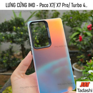 Ốp Lưng Đổi Màu Redmi Turbo 4 Pro/ Turbo 4 POCO F7 5G/ F7 Pro/ F7 Ultra Lưng Cứng Màu IMD Hạn Chế Ố Vàng Có Gờ Bảo Vệ Camera