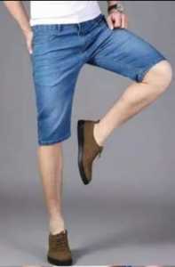 BISA COD Celana Jeans Pendek Polos Pria HITAM/ Celana Jeans Keren Pria / Celana Murah Pria