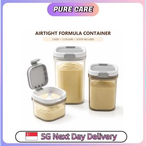 【Pure Care】 Powder Storage Container with Scoop | Levelling Edge 800 to 1800 ml