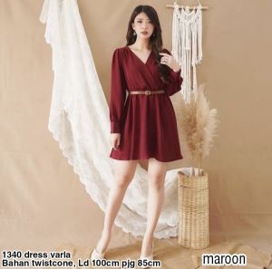 { THABITHA } GL / 1340 dres varla / gaun pesta wanita dewasa / gaun pesta kondangan mewah / dress korean style / dress cantik kekinian / dress / dress kondangan wanita / dress pesta gaun elegant / { free ongkir + cod }