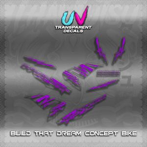 【PREMIUM UV PRINT】AEROX V1 MALAY CONCEPT ( TRANSPARENT NVX STARLIGHT ) STICKER DECALS By THAIJUTSU