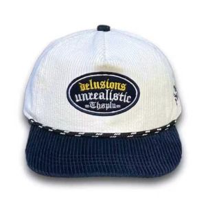 ddiskon - Topi Pria Rope hat Corduroy Nino Grafitty Full Black Thisplan