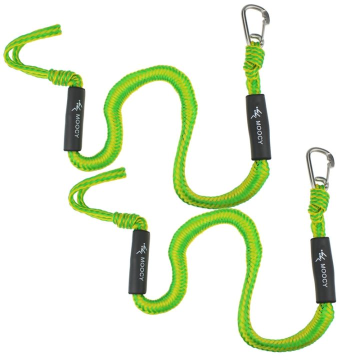 2-Pack Boat Bungee Dock Line with Hook Mooring Rope Boat Accessories ...