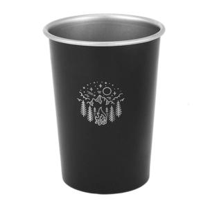Durability Stainless Steel Camping Cup Light weight Rustproofed Travel Mugs With Smooth Rims for Outdoor Hiking