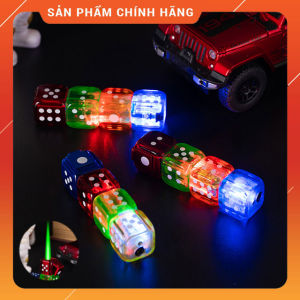 Bật Lửa Hộp Quẹt Khè Gas N-111 Hình 4 Viên Xúc Xắc Xí Ngầu Lộ Thiên Khò 1 Tia Xanh Cực Đẹp