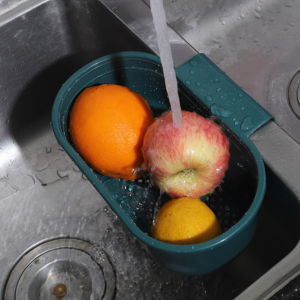 Multi-functional Hanging Drainer Rack Kitchen Sink Drain Basket Kitchen Sink Food Catcher Garbage Can Vegetables Fruits Washing
