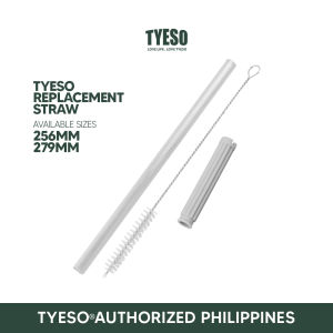 Tyeso Replacement Straw and Cleaning Brush Set for Tyeso Tumbler | Acrylic Straw | Straw Cleaning Brush | Straw Extender