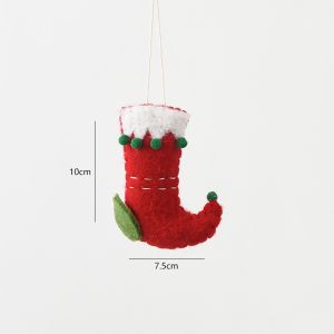 K10SEQ Phim hoạt hình Đồ trang trí treo Giáng sinh Cảm giác Nhiều màu sắc Trang trí cây thông Noel Sáng tạo Người bánh gừng Đồ trang trí treo Đồ dùng lễ hội