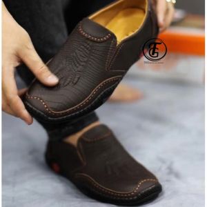 [ ẢNH THẬT] Giày nam da bò thật 100% -  Giày công sở đẹp da bò cao cấp thời trang hàng hiệu giá rẻ dập vân cá sấu độc đáo - ABCD SHOP