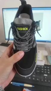 Mens Shoes Spring and Autumn New Mens Casual Sneaker Large Size Shoes Outdoor Climbing Boots Travel Shoes Rubber Sole Labor Protection Shoes ☺1130