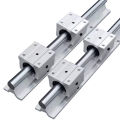 แบริ่งเชิงเส้นรางสไลด์คู่มือเพลา เพลาคู่มือสไลด์เชิงเส้น SBR20-1000mm Linear Slide Rail Shaft + 4pcs SBR20UU Baring Slide Block Hot 2ชิ้น. 