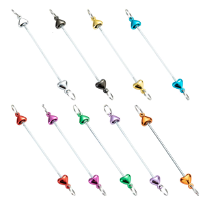 Beaded Keychain Plastic Texture Clasp Bead Bag Charm Perfect for Fashion Youth and Detail Oriented Individuals Present