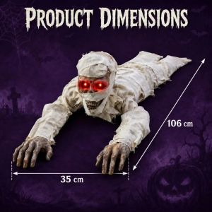 xpkQ Electric Crawling Mummy Halloween Prop Scary Decor Toy Ornament Suitable for Haunted House Party Layout 4P6B8