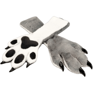 MAYNN Thicken Beast Claw Glove Furry Long Cosplay Costume Gloves Novelty Warm Cat Claw Mittens Halloween Party