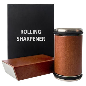 SG（Ready Stock)Rolling Knife Sharpener Magnetic Knife Holder Diamond Sharpening Stone Kit with 15 and 20 Degrees Angle Roller Kitchen Accessory