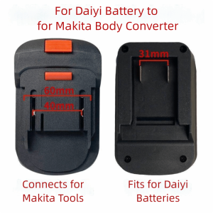 CANICECA 18V Lithium Battery Converter 2 in 1 Plastic Converter Base Electrical Tool Accessory Battery Adapter For Makita