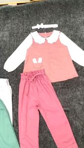 baju anak perempuan 1 - 14 tahun terbaru setelan baju anak cewek karnika blus dan celana panjang korean style bahan import