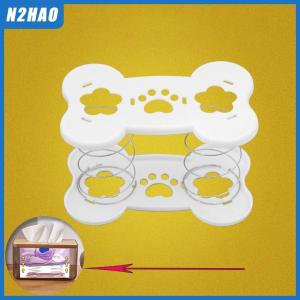 N2HAO Creative Spring Holder Tissue Box Automatic Lift Spring Loaded Tissue Box Tissue Spring Bracket Car Tissue Box Spring Holder