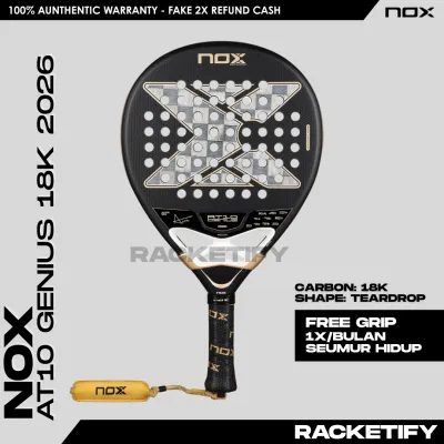 NOX AT10 GENIUS 18K Alum 2026 Agustin Tapia / Raket Padel Nox AT10 18K Agustin Tapia