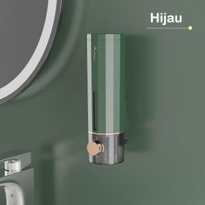 Manual Wall Mounted Bathroom Liquid Dispenser Sabun 450ml Sabun Cuci Tangan Tipe Tekan Yang Dipasang Di Dinding Tanpa Lubang Pada Dispenser Sabun Rumah