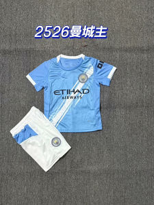 2026 Hot Sale [ Shipped from China ] Football uniform set 2526 Real Madrid childrens clothing Arsenal Manchester City Barcelona Miami Manchester United jerseys jerseyB3