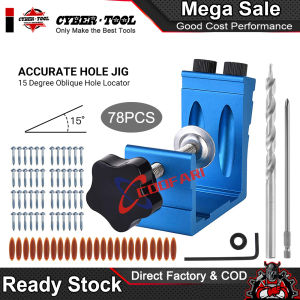 9mm Pocket Hole Puncher jig kit Mini Style Pocket Hole Jig Kit For Wood Working Step Drill Bit Set Woodworking Tools