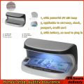LED Light UV Banknote Detector Portable Banknote Detector Foreign Currency Counting Machine Banknote. 