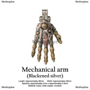 [COD] Modingdue Punk-style Robotic Hand Creative Movable Finger Joints Hand Pendant Small Hanging Decoration For Stress Relief Desk Ornaments
