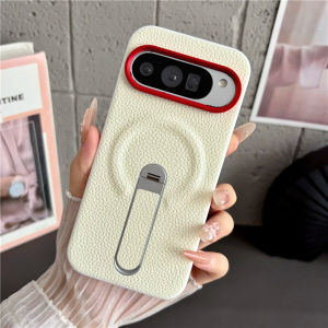 For Google Pixel 11 Pro XL Case Luxury lychee pattern Skin Stand Protective Back Cover For Pixel 11 10 9 Pro XL Shell