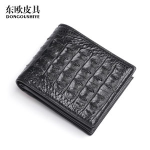 Crocodile leather shoulder bag Mens Genuine Leather Coin Purse Short Wallet Mens Business Casual Card Holder Wholesale Available
