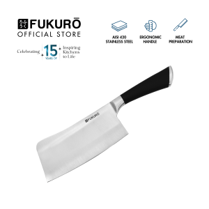 Fukuro Butcher Knife 7" Stainless Steel Knife Chef Series Kitchen Utensils