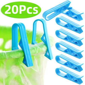 Buy 10 get 10 Trash Bag Fixed ClipsTrash Bag Holder Garbage Can Clips Kitchen Gadgets