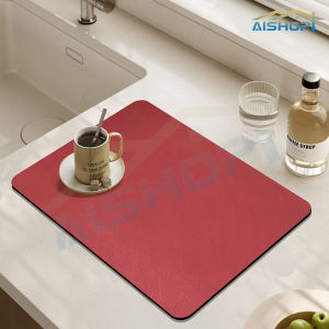 [SG Seller]Diatomite Mat Quick Drying Mat | Fast Absorbing | Non Slip | Under sink cabinet coffee machine anti slip Mat